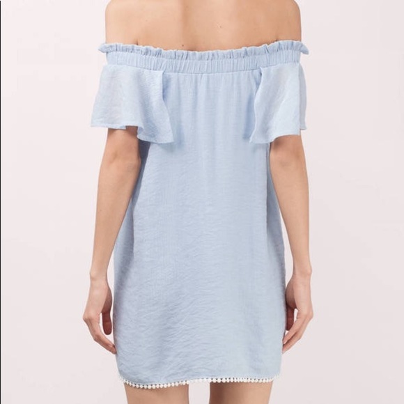 Tobi Mandy Off The Shoulder Black Mini Dress Size Small - Picture 3 of 9